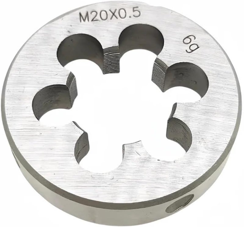 Round Threading Die 1PCS Non-adjustable Round Die Alloy Steel M1M1.8M2M3M3.5M4M4.5M5M5.5M6M7M8M9M10 X1 0.75 0.5 0.35 0.45 1.25(M10X1.25 1PCS) - Image 3