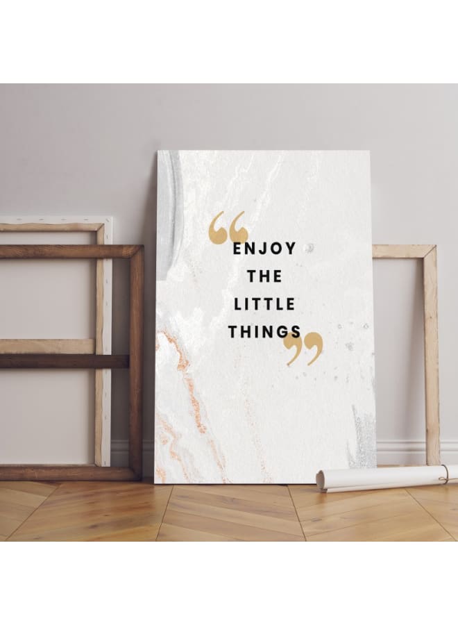 Home Gallery Enjoy the little things postcard Printed canvas wall art 120x80 cm - Image 3