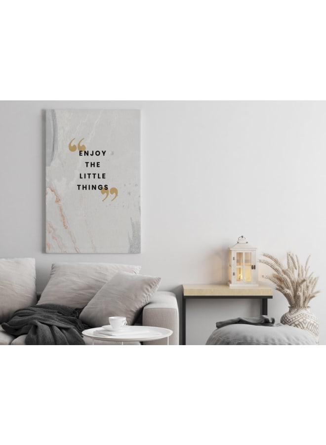 Home Gallery Enjoy the little things postcard Printed canvas wall art 120x80 cm - Image 4