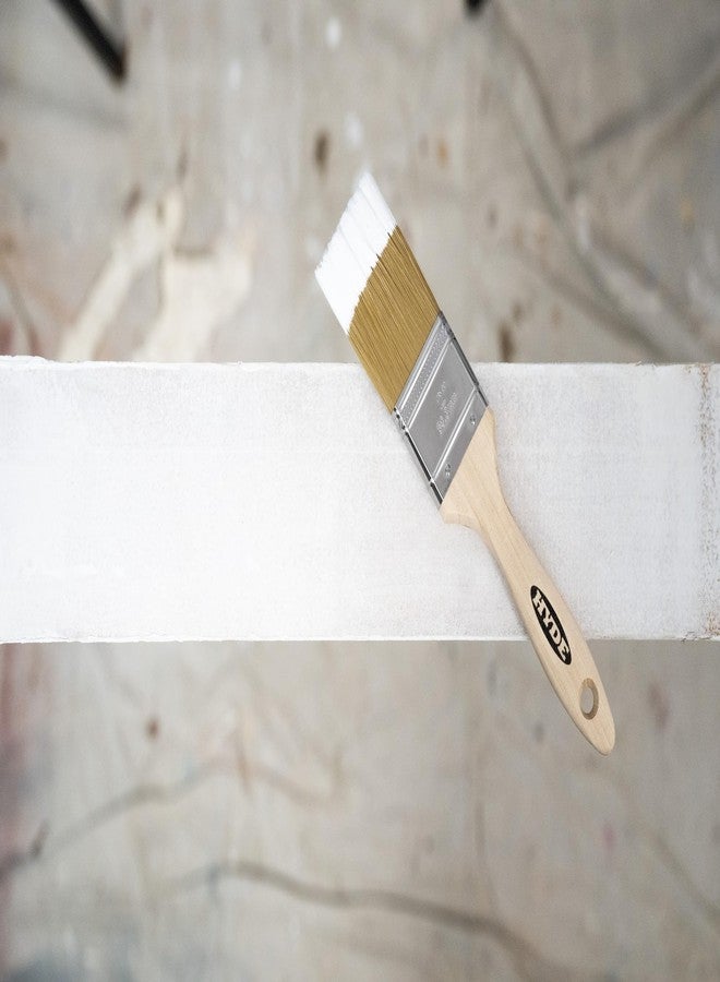 هايد فرشاة طلاء مستقيمة هايد إكسترا، ذات شعيرات ناعمة بيضاء، بمقبض خشبي، 2 بوصة، 47381 - Image 3