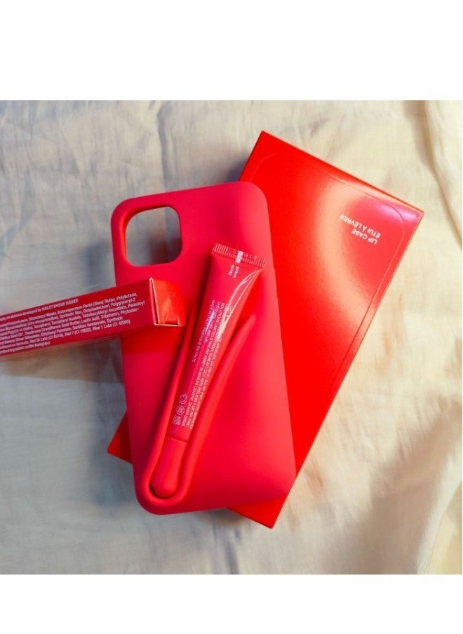 rhode - Simple Lip Support Adhesive Iphone Mobile Phone Case, Mobile Phone Lip Gloss Rubber Case, Moisturizing Lipstick Lip Support(GuavaSpritz) - Image 1