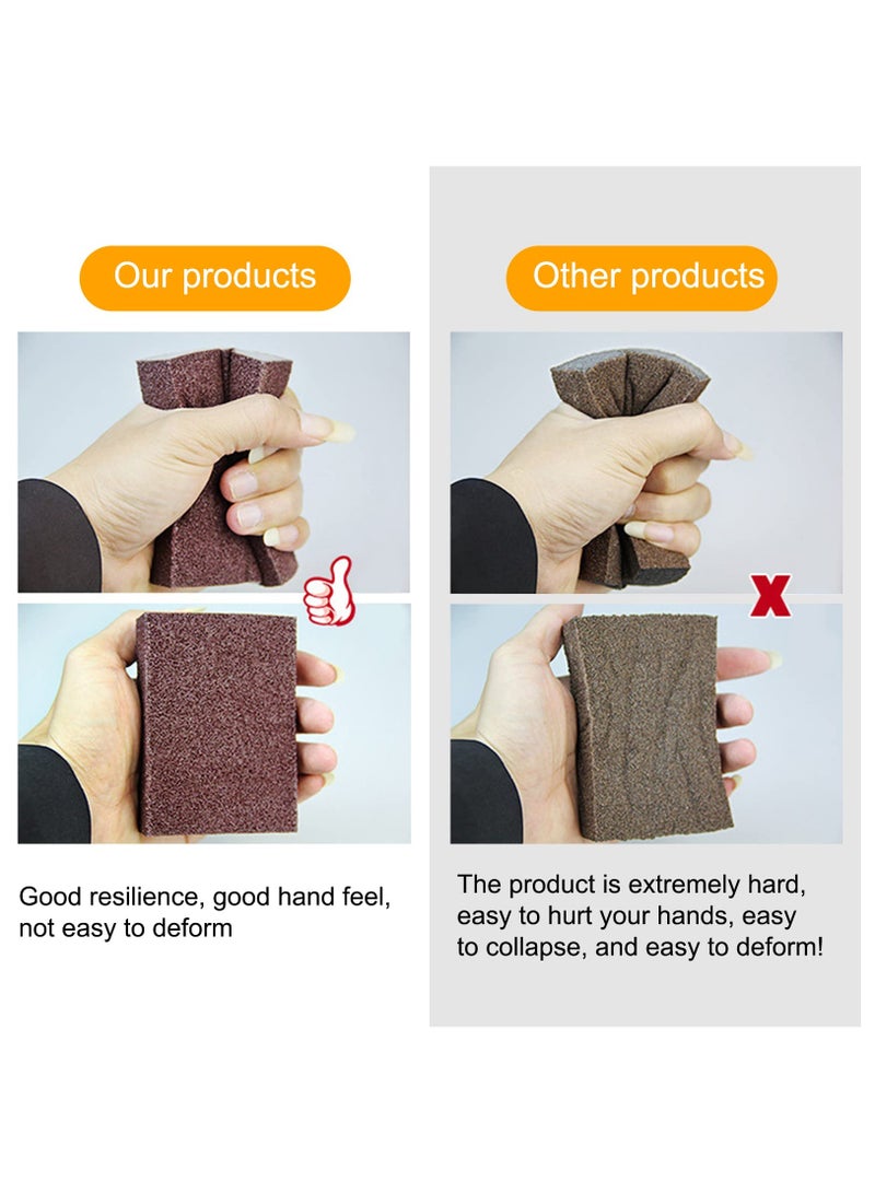 Carborundum Nano Emery Sponges - Individually Wrapped Dishwashing Sponges for Kitchen, Rust-Free and Odorless, 15 Pack Scouring Pads for Effective Cleaning and Erasing. - Image 4