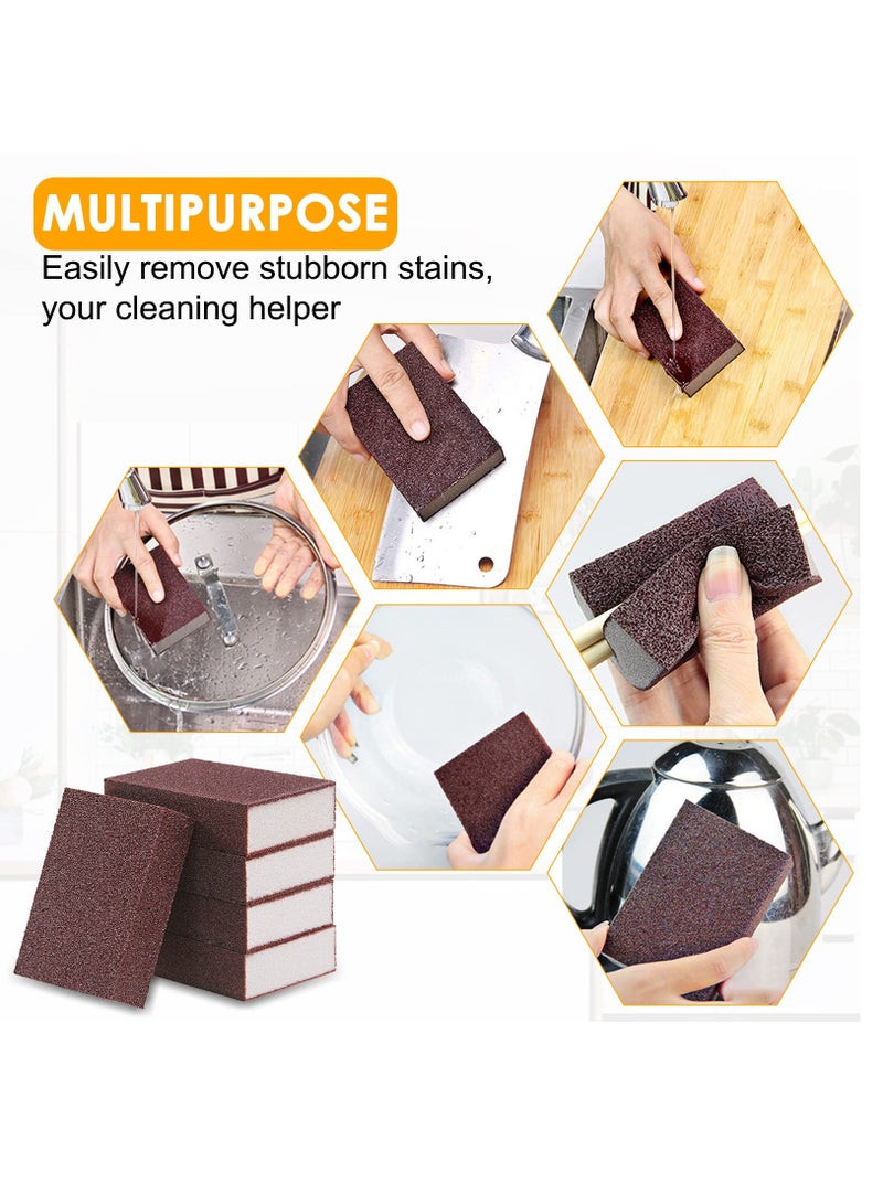 Carborundum Nano Emery Sponges - Individually Wrapped Dishwashing Sponges for Kitchen, Rust-Free and Odorless, 15 Pack Scouring Pads for Effective Cleaning and Erasing. - Image 5