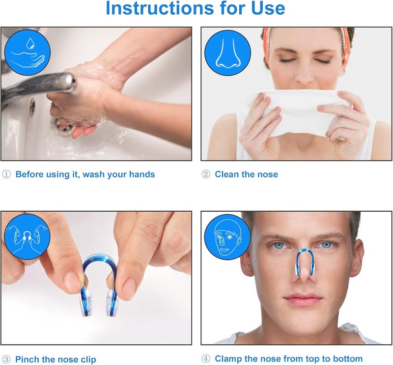 Hurdilen Swimming Nose Clip, 14 Packs Swim Nose Plugs with Waterproof Silica Gel for Kids (Age 7+) and Adults, Multi-Color - Image 3