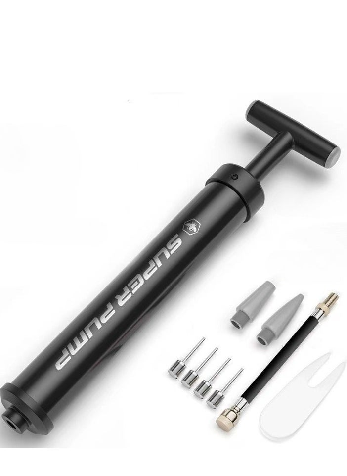 Generic Portable Hand Pump Inflator, Ball Pump for Basketball Football Soccer Volleyball Rugby Water Polo Ball Swim Ring, Balloon, For Cycling For Yoga Balls, Air Pump For All Kind Of Sports Ball  - Image 1