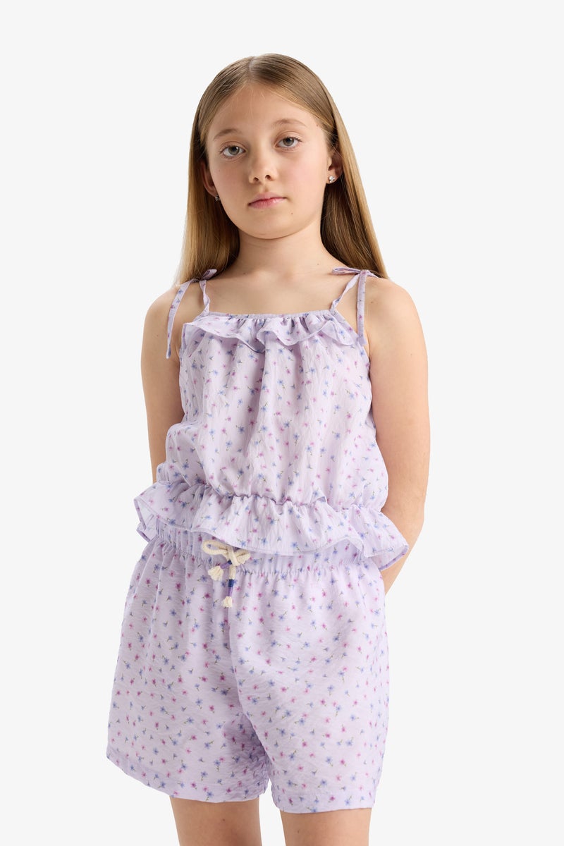 DeFacto Girl Purple Shorts - Image 3