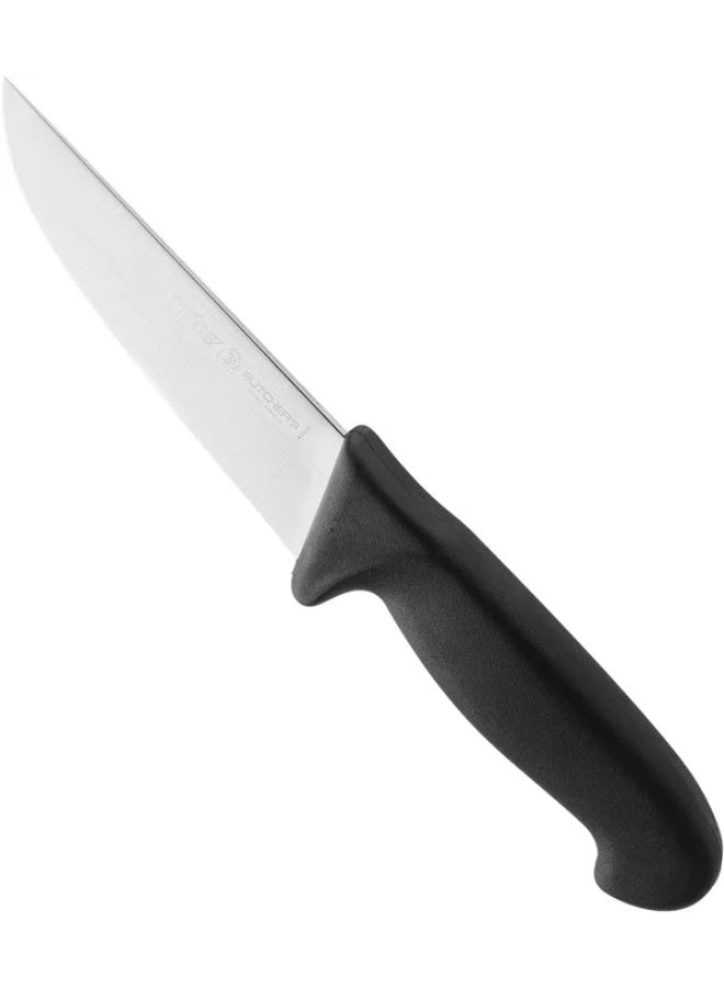 PiRGE Steel Butcher Knife, 19 cm - Silver Black - Image 2