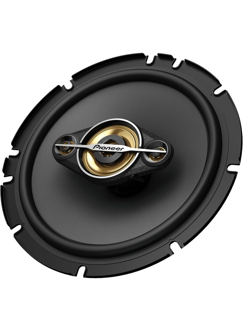 بايونير مكبر صوت سيارة بايونير TS-A1688S، 350 واط، 6.5 بوصة، 4 اتجاهات، مع محول، تصميم دائري، نظام محوري عالي الأداء - Image 3