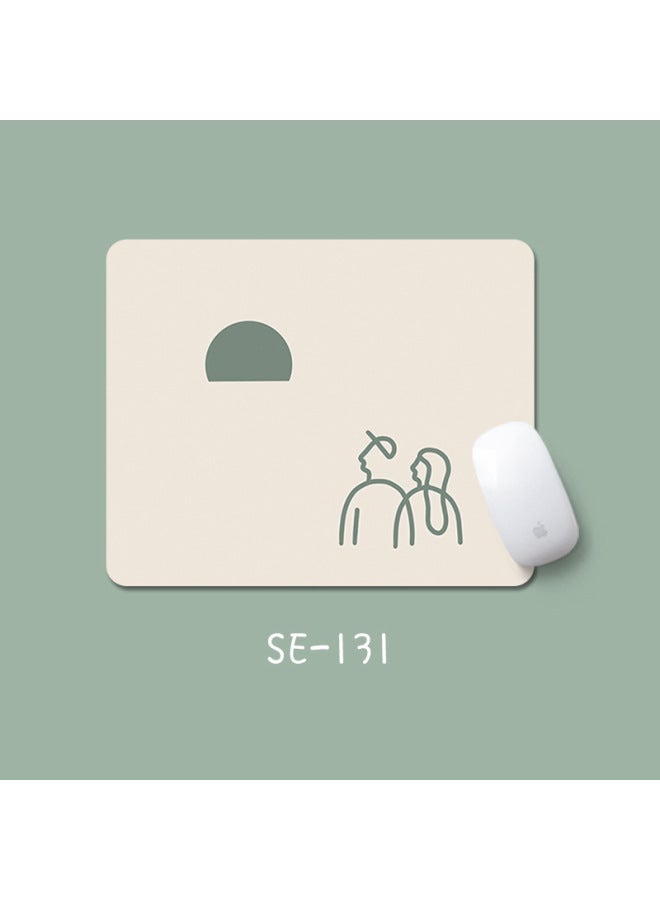 Simple Fresh Mouse Pad Non-slip Desktop Mat Office Notebook Mat Wrist Stain-resistant Creative Cute Mouse Pad-Color:3mm-260x210mm-Pattern:Se-131 Simple Villain