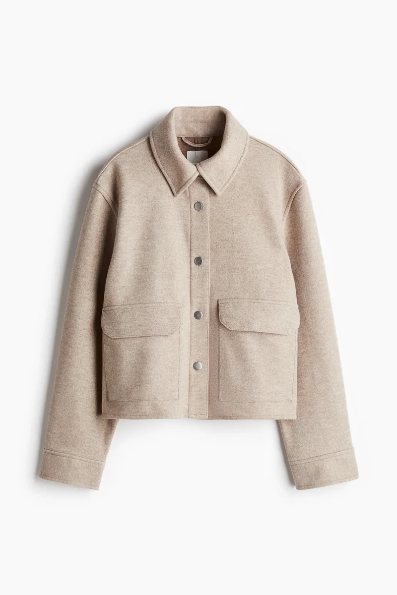 اتش اند ام Button-Front Jacket