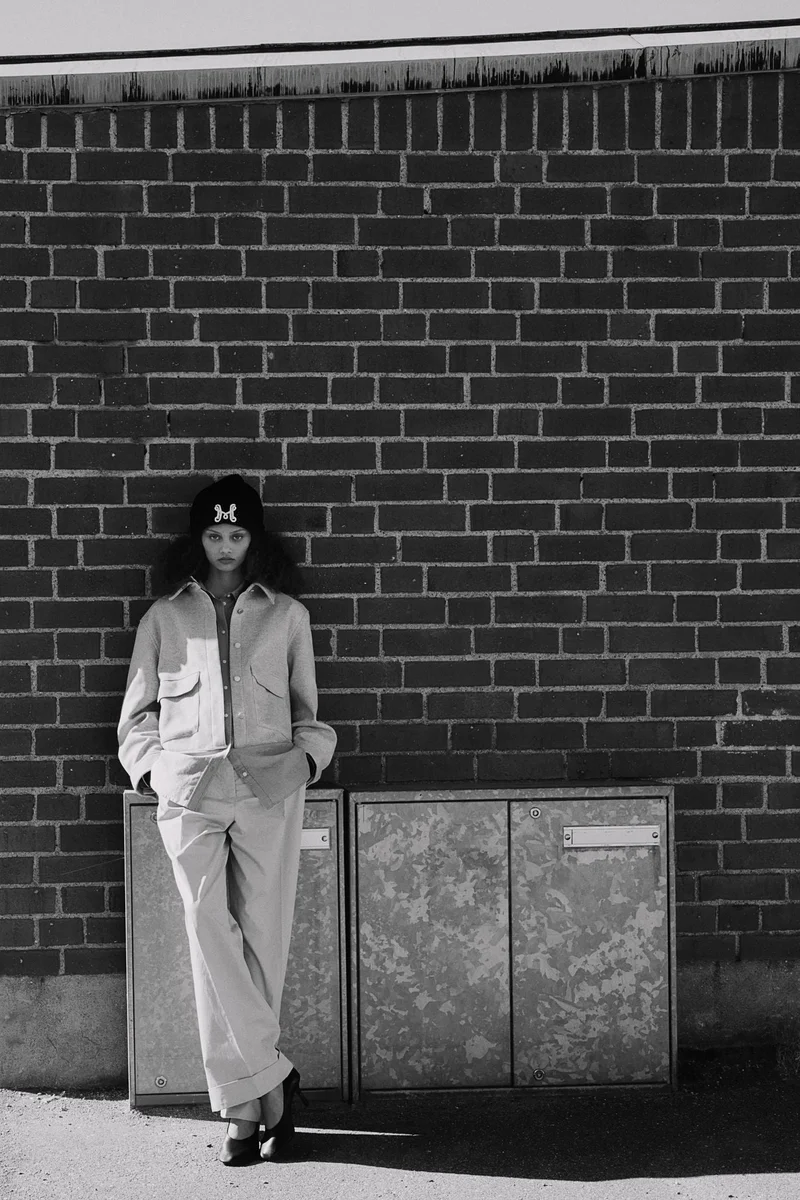 اتش اند ام Button-Front Jacket