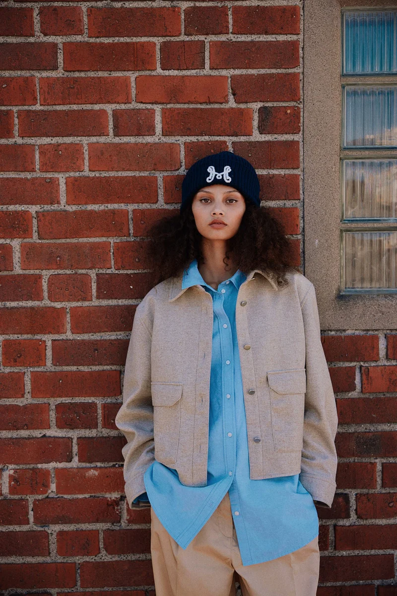 اتش اند ام Button-Front Jacket