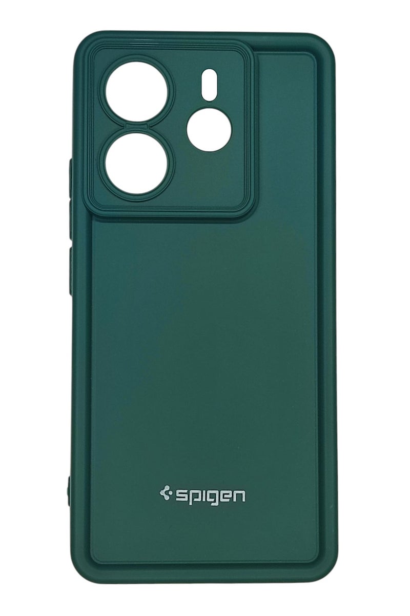 Xiaomi Redmi Note 14 (4G) Spigen Silicone Case Cover With Camera Protection - Dark Green
