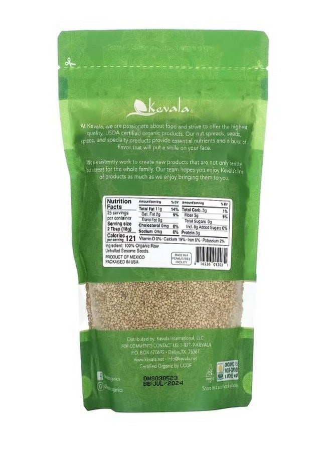 Kevala Organic Raw Sesame Seeds Unhulled 16 oz 454 g - Image 2