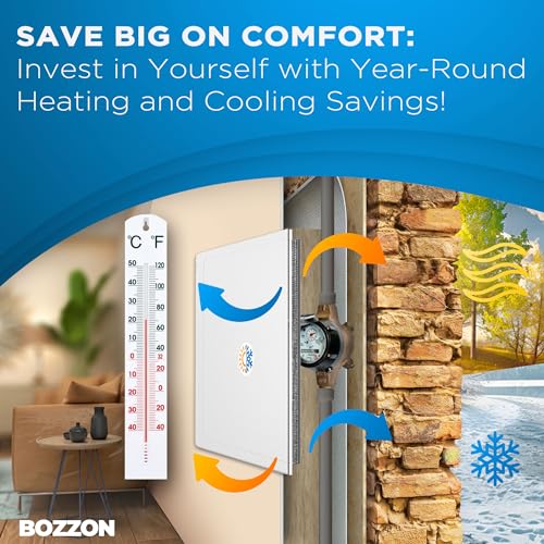 BOZZON Access Panel for Drywall - 12 x 12 inch - Insulated - Wall Hole Cover - Access Door - Plumbing Access Panel for Drywall - Heavy Durable Plastic White - Image 5