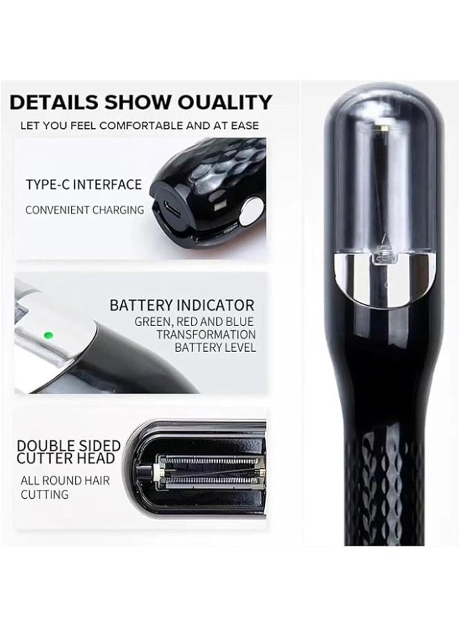 2-in-1 Hair Trimmer,Cordless Automatic Split Ends Hair Trimmer,Hair Trimming and Finishing Bangs Trimmer，with Accessories，for Frizz Free Damaged, Brittle Hair Home, Travel Use - Image 4