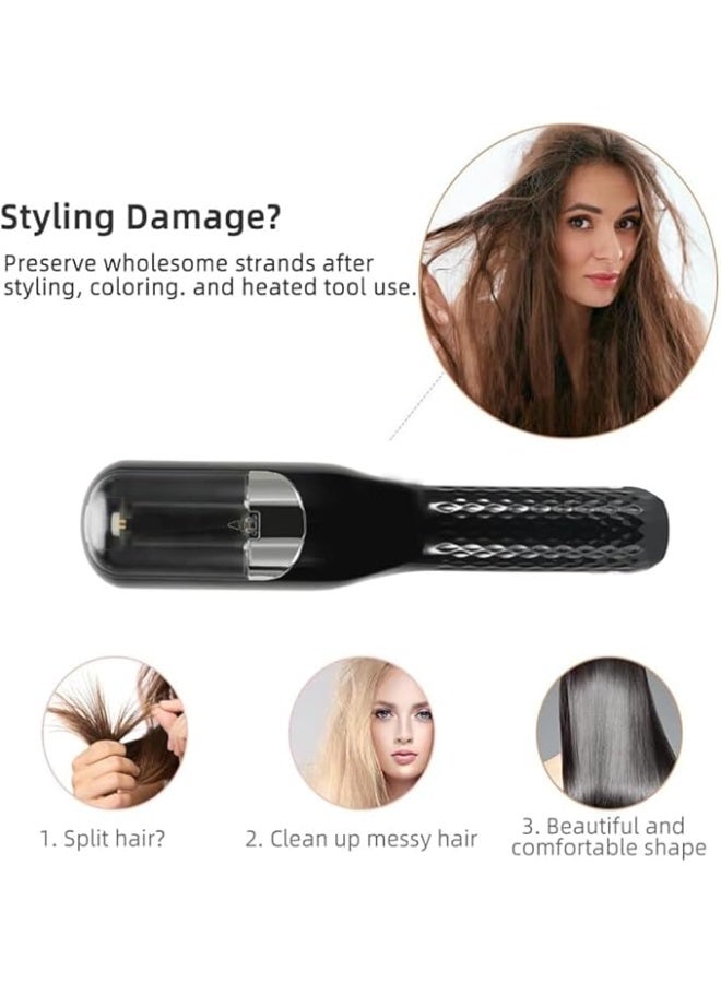 2-in-1 Hair Trimmer,Cordless Automatic Split Ends Hair Trimmer,Hair Trimming and Finishing Bangs Trimmer，with Accessories，for Frizz Free Damaged, Brittle Hair Home, Travel Use - Image 3