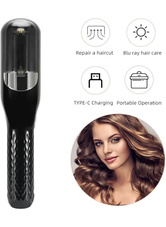 2-in-1 Hair Trimmer,Cordless Automatic Split Ends Hair Trimmer,Hair Trimming and Finishing Bangs Trimmer，with Accessories，for Frizz Free Damaged, Brittle Hair Home, Travel Use - Image 2