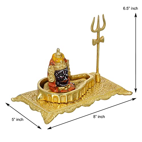 Webelkart Premium Shivling for Home Puja Metal Shivlinga,Pooja Beautiful Mahakal Murti - Mahakaleshwar Shivling Idol Mahakal Shivling Idol Shivling Murti - Image 4