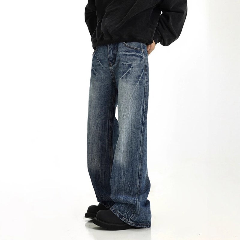 Unisex Classic Denim Jeans Loose Fit Daily Outdoor Wear - Image 1