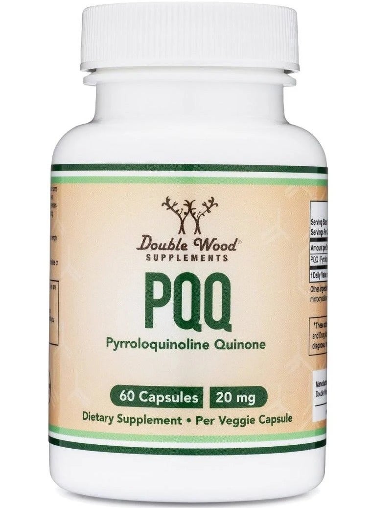 PQQ Pyrroloquinoline Quinone  - 20mg - 60 Capsules