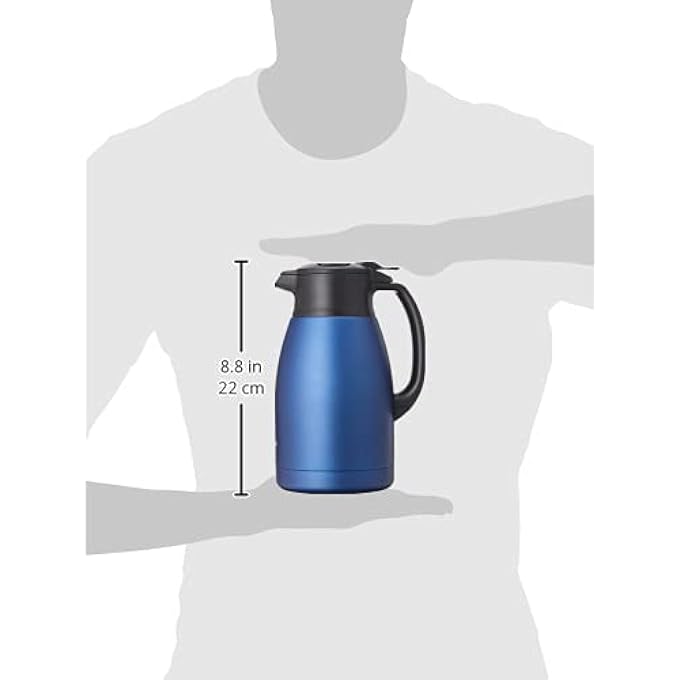 Zojirushi Stainless Steel Vacuum Carafe 15 Liter Capacity Matte Navy - Image 4
