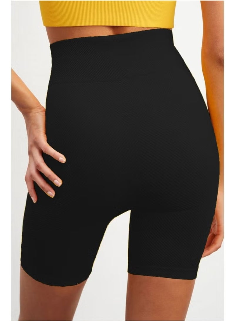Mistirik Mystirik Knitted Seamless Shorts High Waist Loose Biker Shorts - Image 5