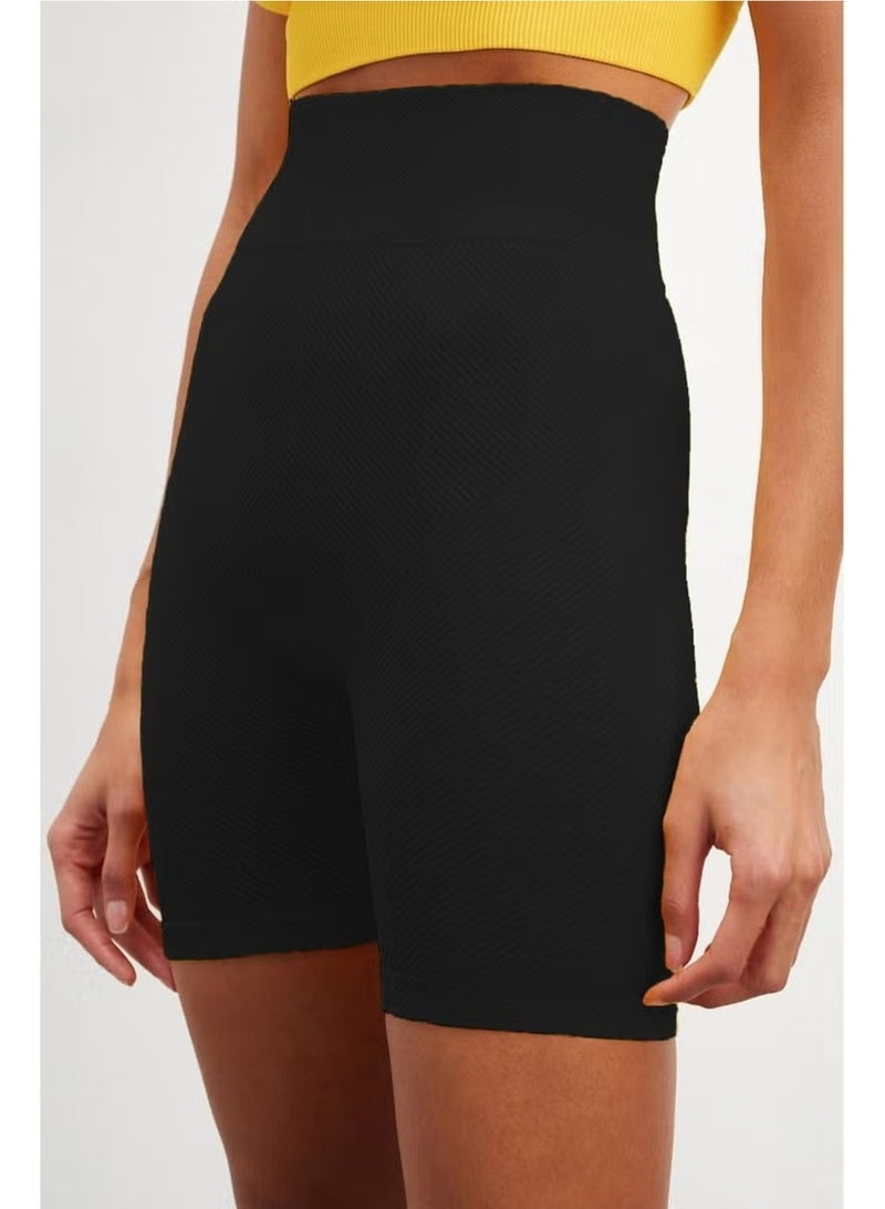 Mistirik Mystirik Knitted Seamless Shorts High Waist Loose Biker Shorts - Image 1