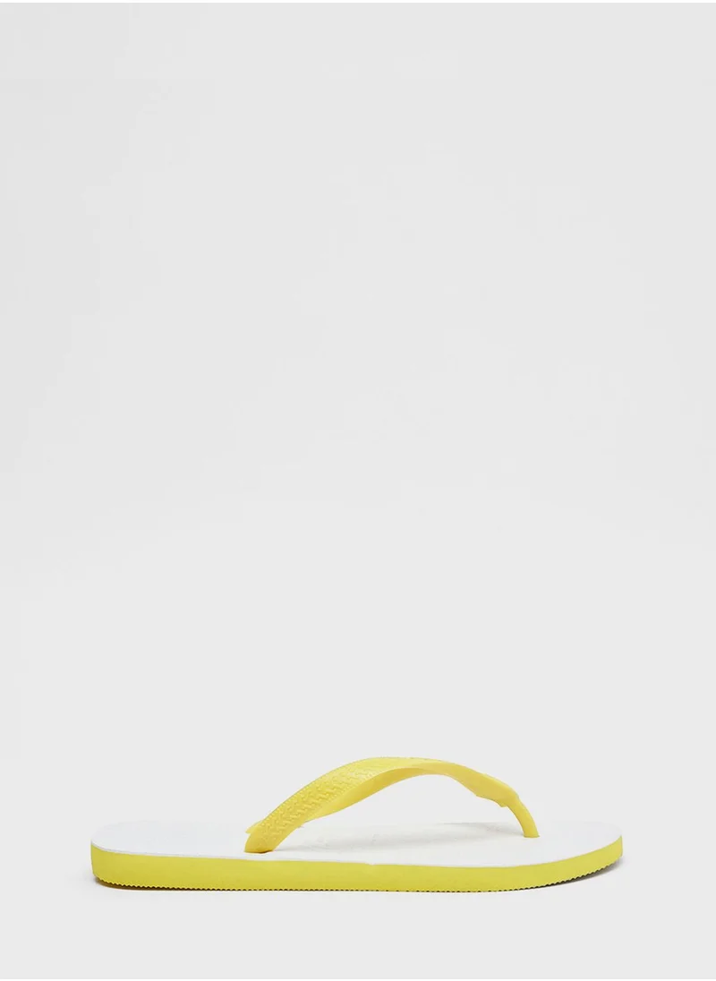 havaianas Slim Logo Flip Flops