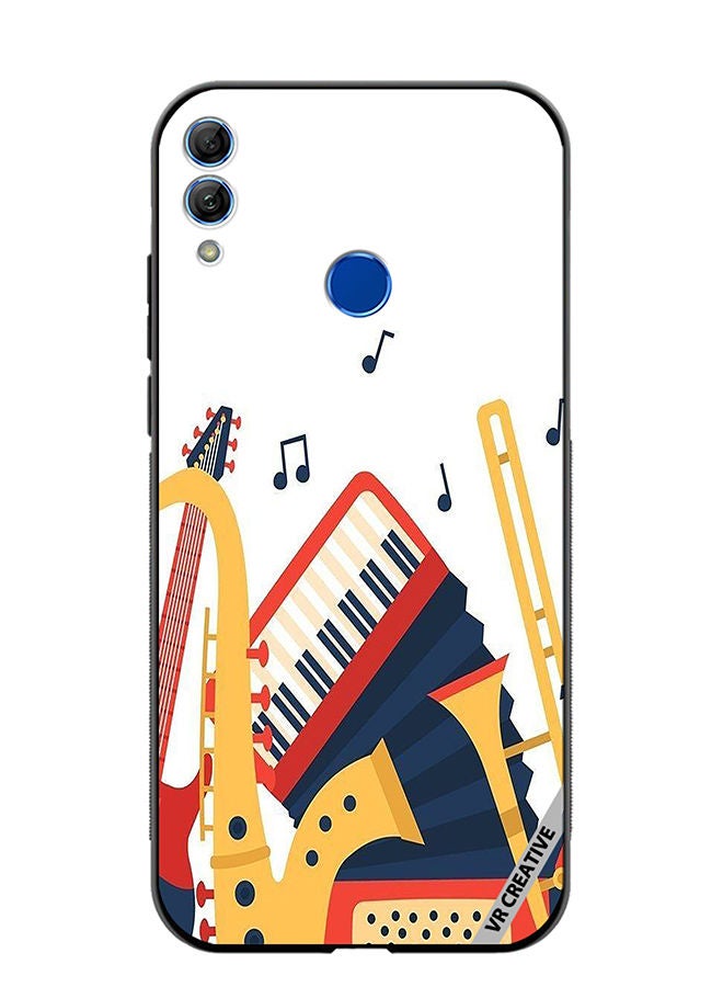 Protective Case Cover For Honor 10 Lite Music Instruments Design Multicolour