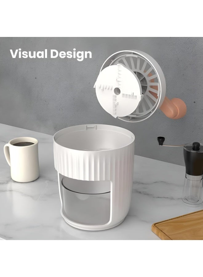 LIXES Ice Crusher Machine for Home - Ice Gola Maker Machine with Stainless Steel Blades | Snow Flakes Ice Cream Machine | Easy-Operated Shaved Ice Maker for Snow Cones, Slushies, Cocktails - Image 2