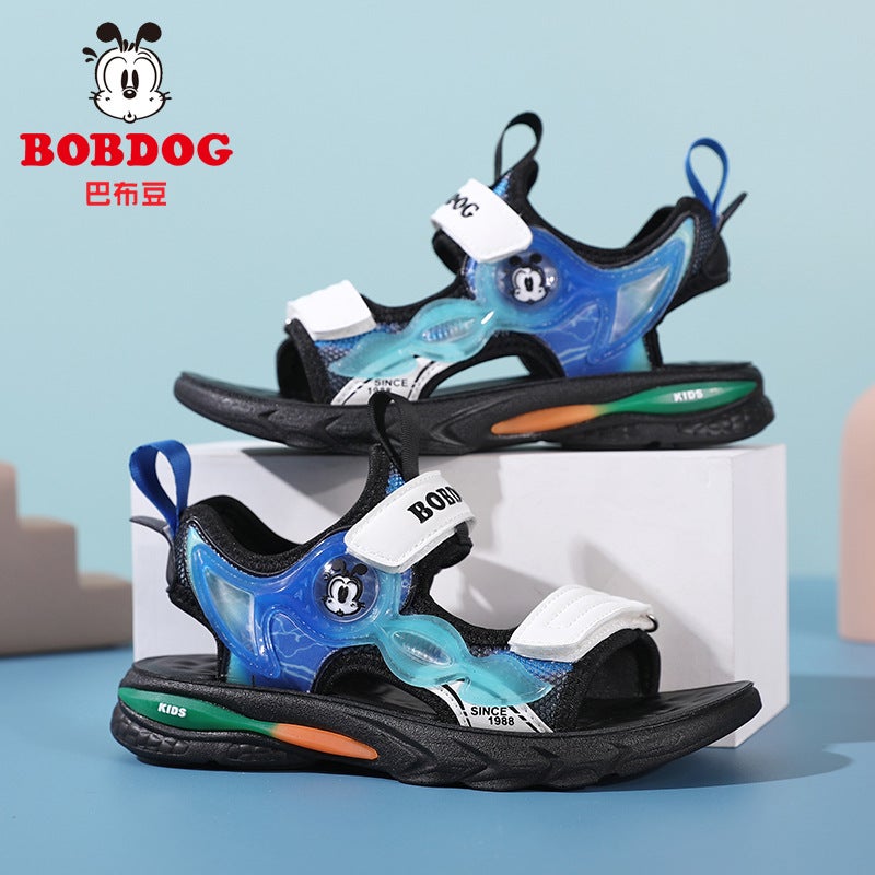 Babudou Boys Sandals 2025 Children'S Baotou Big Children'S Beach Shoes Little Boys Soft Sole Casual Shoes - Image 3