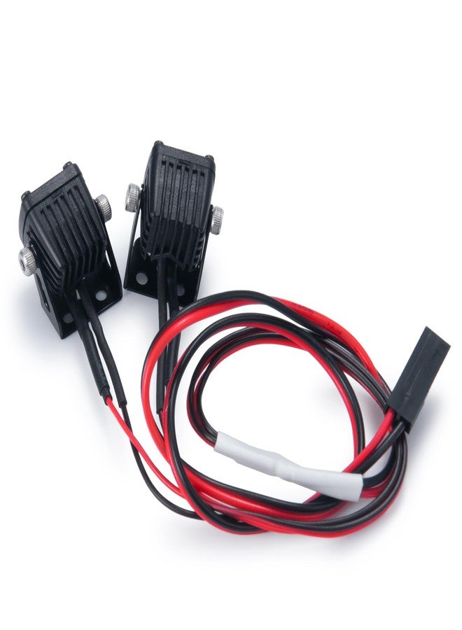 MORFUM RC Car LED Lights Headlights Headlamp Square Lens Spotlight 4PCS Compatible with 1/10 RC Crawler Car TRX4 TRX6 Axial SCX10 90046 RR10 D90 Upgrades Parts (A-4 Holes) - Image 3
