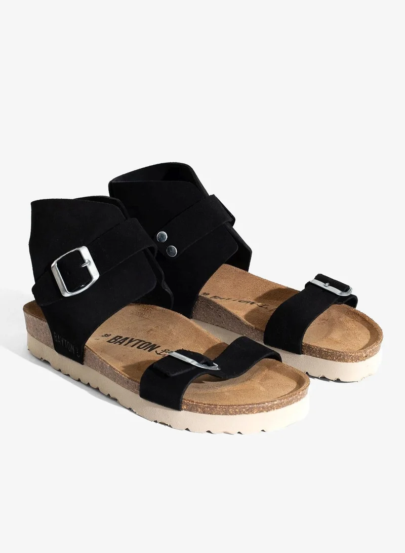 BAYTON  Dubbo Leather Flat Sandals for Women | Best Price UAE
