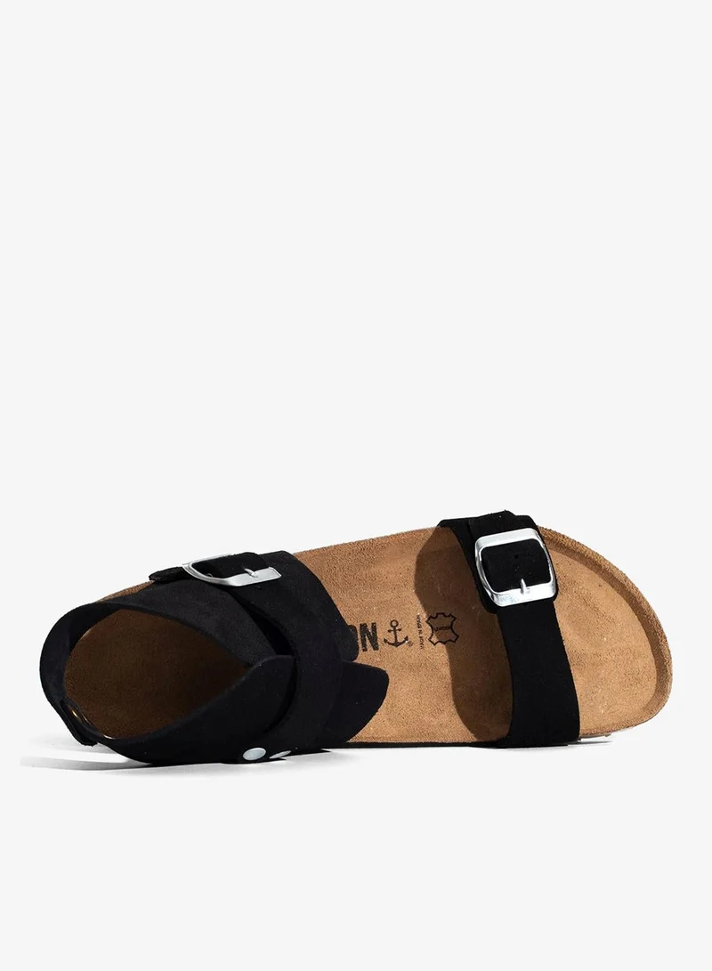 BAYTON  Dubbo Leather Flat Sandals for Women | Best Price UAE