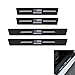 Foelony 4 PCS Car Leather Door Sill Protector Trim AntiScratch Carbon Fiber Front Rear Threshold Cover Strips Car Edge Guards Scuff Sticker Universal for Most Cars American Flag - Image 2