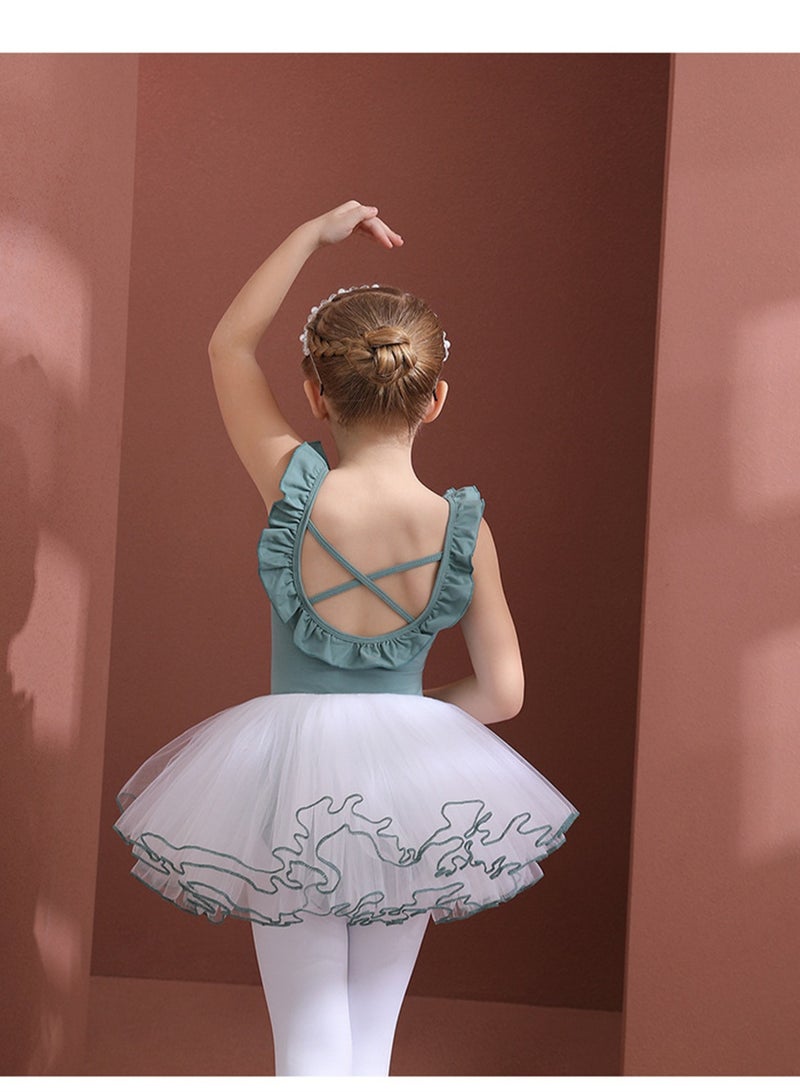 Loquat Ballet Dance Tutu Dress For Girls Blue  - Image 2
