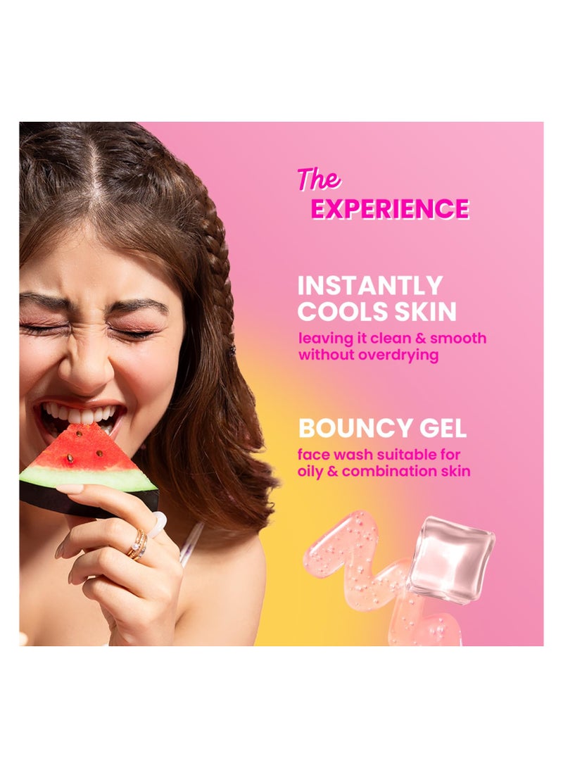 Dot & Key Watermelon Super Glow Gel Face Wash With Vitamin C&Cucumber|Face Wash For Glowing Skin|Oil Free Face Wash|Removes Excess Oil&Dirt|For Combination & Oily Skin|For Women & Men|100Ml - Image 3