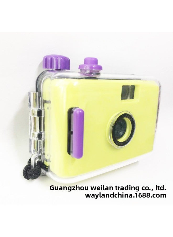 Green Purple Picture Customized * Vintage Film Camera Non-disposable 135 Film Waterproof Fool Student Gift Items-Color:Light Green Red Shell  - Image 3
