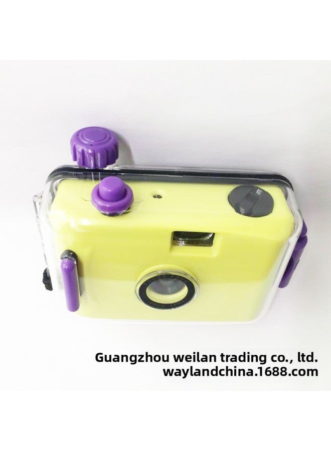 Green Purple Picture Customized * Vintage Film Camera Non-disposable 135 Film Waterproof Fool Student Gift Items-Color:Light Green Red Shell  - Image 5