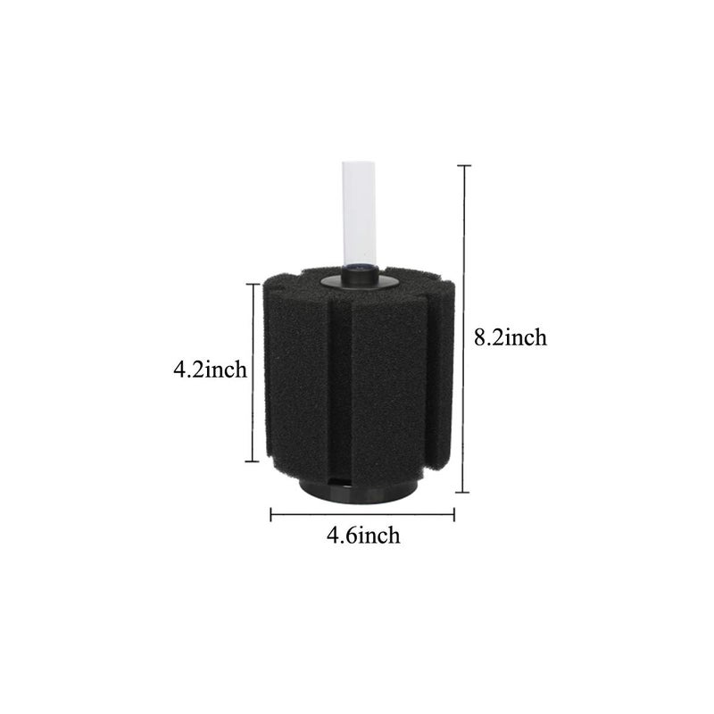 ALEGI 4pcs Large Aquarium Sponge Filter with Suction Cups, Check Valves for Breeding Fry Betta Shrimp Fish Tank (X-Large for 40-80 Gal 4 Pcs) - Image 2