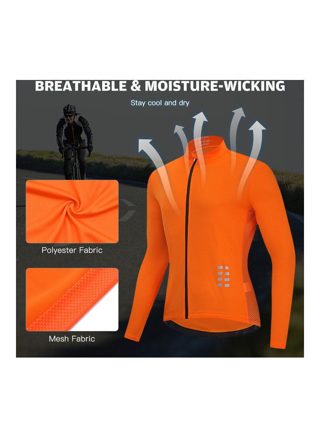 NIBEMINENT - Breathable Long Sleeve Cycling Jersey - Image 1
