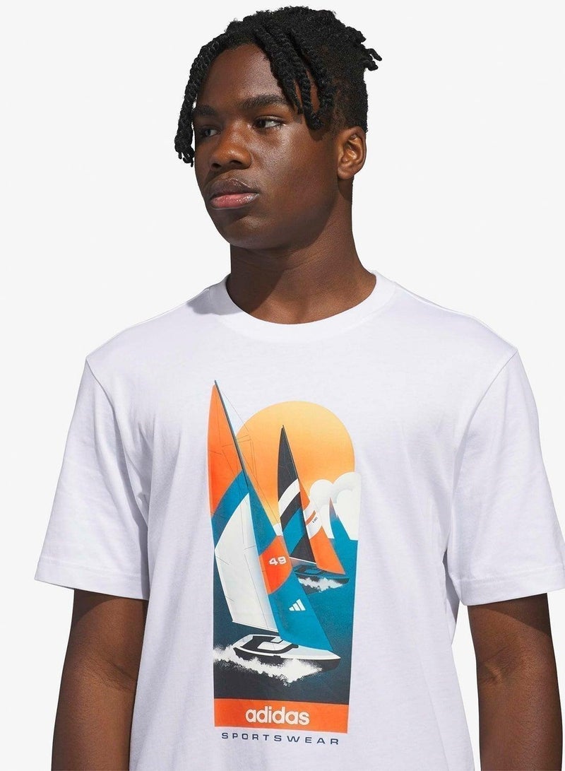 Adidas Summer Sailing Graphic T-shirt - Image 3