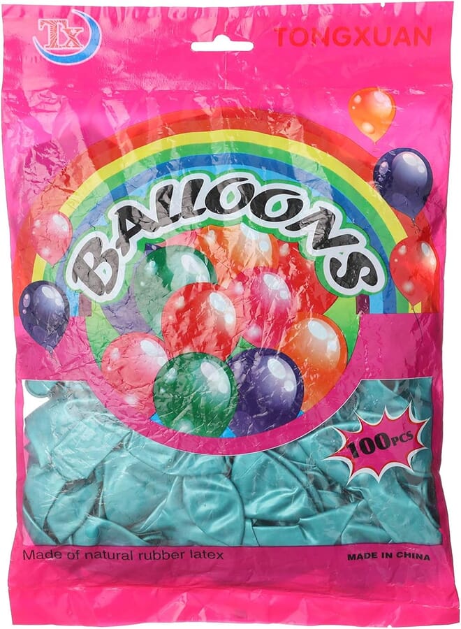 Balloons Latex Balloon, 100 Pieces - Green