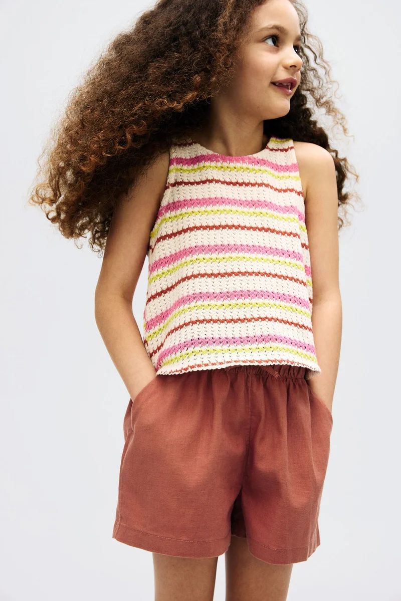 H&M Linen-blend shorts