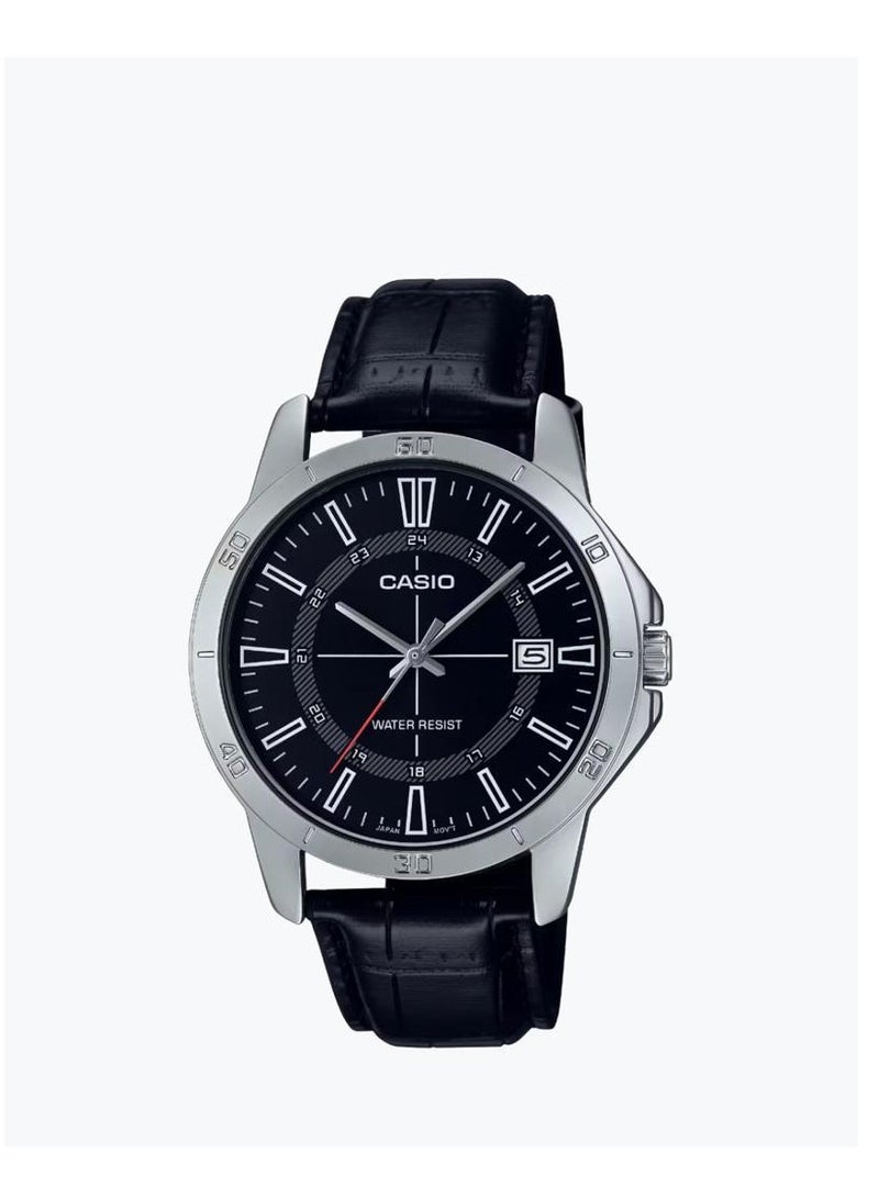 CASIO Men's Casual Analog Quartz Watch MTP-V004L-1CUDF -Black