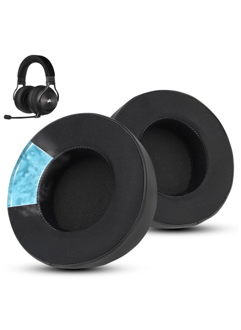 Generic 1pair Cooling Gel Ear Pads Replacement for Corsair Virtuoso RGB Wireless XT SE Gaming Headset, Earpads Cushions with High-Density Noise Isolation Foam, Added Thickness  - Image 1