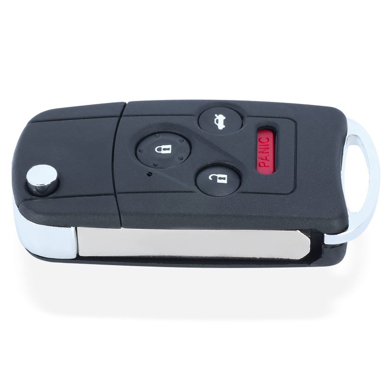 Beefunny Flip Remote Key Shell Case Fob 4B for Honda Accord Civic Pilot with Button Pad (Key Shell)