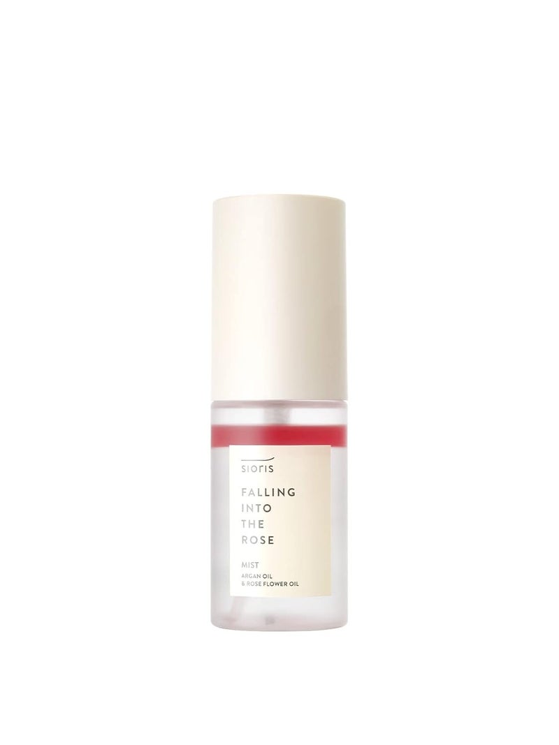 SIORIS Falling Into The Rose Mist Mini 1 Fl Oz for Traveling 3in1 MultiCare Mist TonerMistSerum for Hydration  Oil Balance Certified by Cosmos Organic and Vegan Korean Skincare