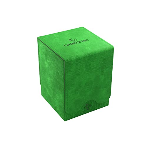 Gamegenic صندوق بطاقات GameGenic Squire XL الأخضر 100CT تخزين بطاقات TCG OCG CCG متين وقوي متوافق مع بوكيمون يوجيوه كوماندر وMTG ماجيك ذا جاذرينغ - Image 1